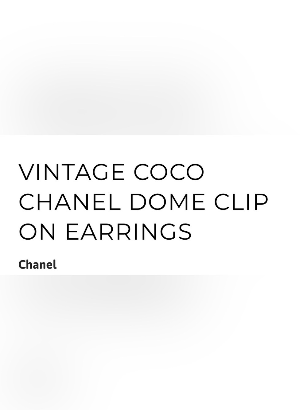 CHANEL Gold COCO large Button Earrings, clip on vintage - Picture 4 of 5